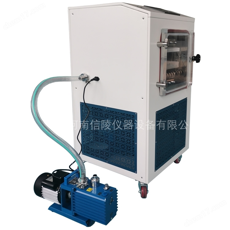 蛋白酶中试真空冻干机0.2平方自动工艺配泵